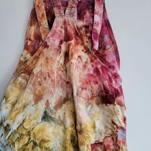 XL Painter's Overalls, Earthy Rainbow