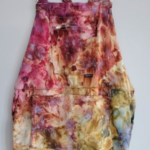 XL Painter's Overalls, Earthy Rainbow