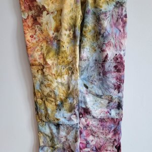 XL Painter's Overalls, Earthy Rainbow