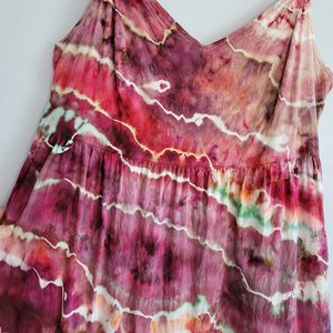 M Petite Cami Maxi Dress, Red Wine Geode