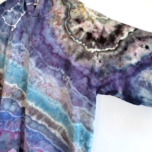 2XL Hoodie T-shirt, Blue Geode