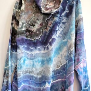 2XL Hoodie T-shirt, Blue Geode