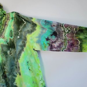 3XL Hoodie T-shirt, Green Geode