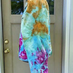 XL Denim Jacket, Wild Watercolor
