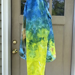 XL Denim Jacket, Wild Watercolor