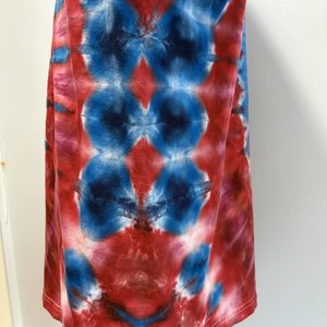 L Crew Neck Short Sleeved T-shirt, Patriotic Wave