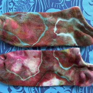 Bamboo Footie Socks, Size 9-11, Stormy Geode