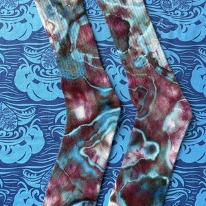 Bamboo Crew Socks, Size 9-11, Stormy Geode