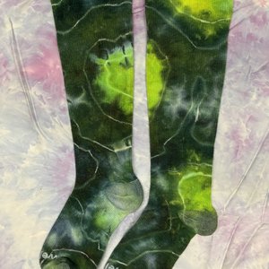 Compression Socks, Size Medium, Forest Geode