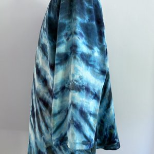 4X 3/4 Sleeve V-Neck T, Light in Deep Water
