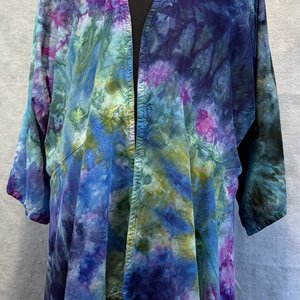 3X Kimono Jacket, Monet Swirl