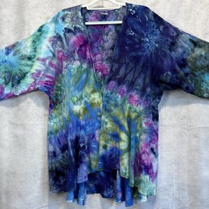 3X Kimono Jacket, Monet Swirl