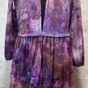 Torrid Size 0 (L/XL) Kimono Jacket, Plum Port