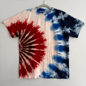 M (L) T-Shirt, Red White, & Blue