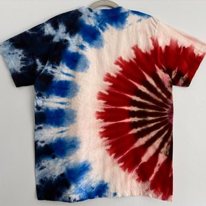 M (L) T-Shirt, Red White, & Blue