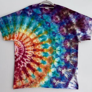 2XL Tall Unisex T-Shirt, Rainbow Ripple