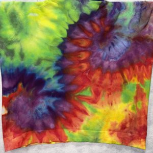 XXXL Tall Beach Knit Hoodie, Rainbow Swirl