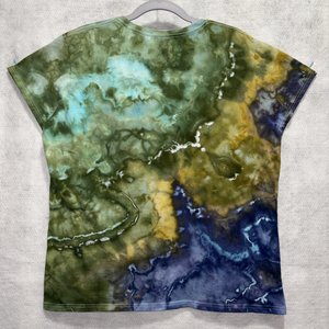 XL Ladies T-Shirt, Forest Stream Geode