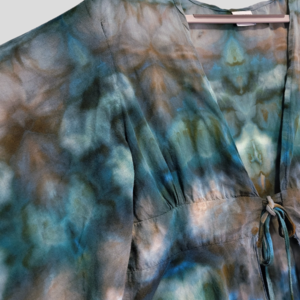 S/M Kimono Jacket, Fog Shibori