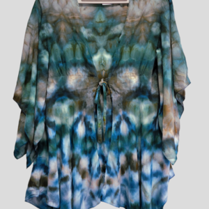 S/M Kimono Jacket, Fog Shibori