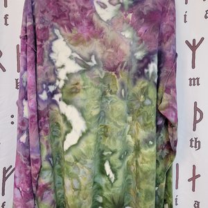 XL Women's Mock Neck, Purple & Green