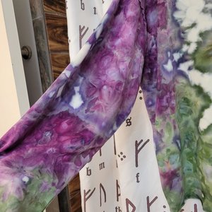 XL Women's Mock Neck, Purple & Green