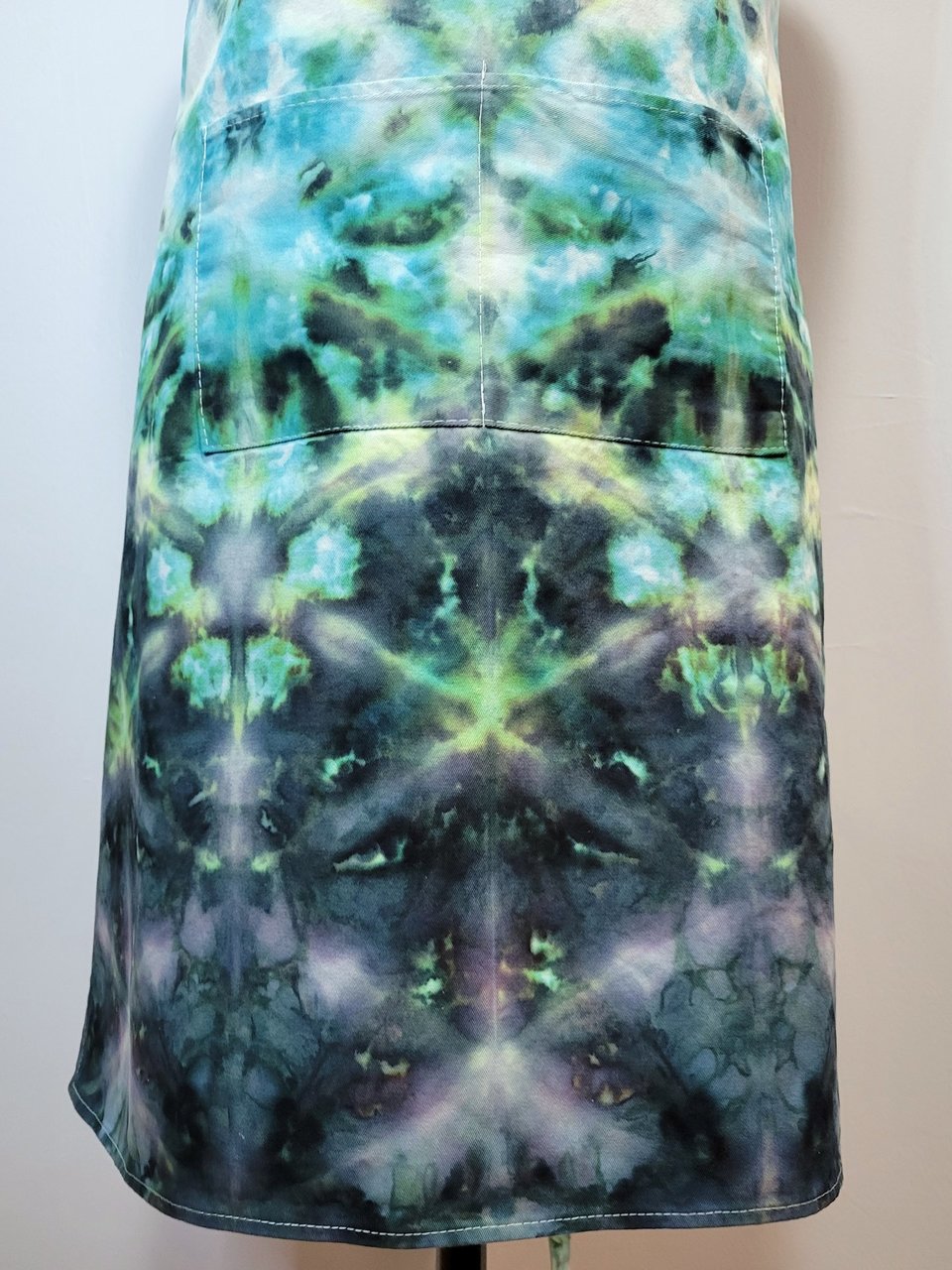 Apron, Shibori Dark Teal