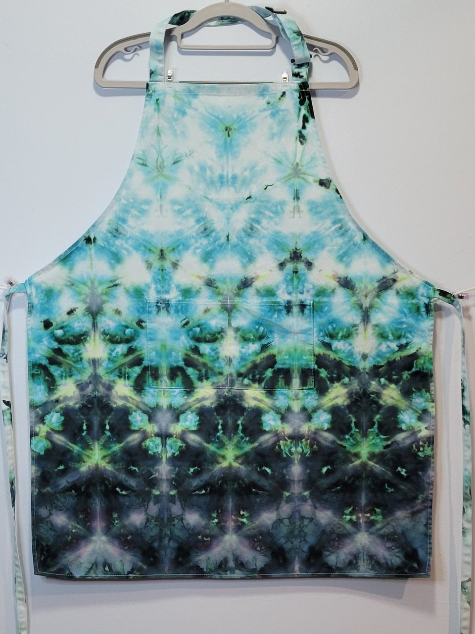 Apron, Shibori Dark Teal