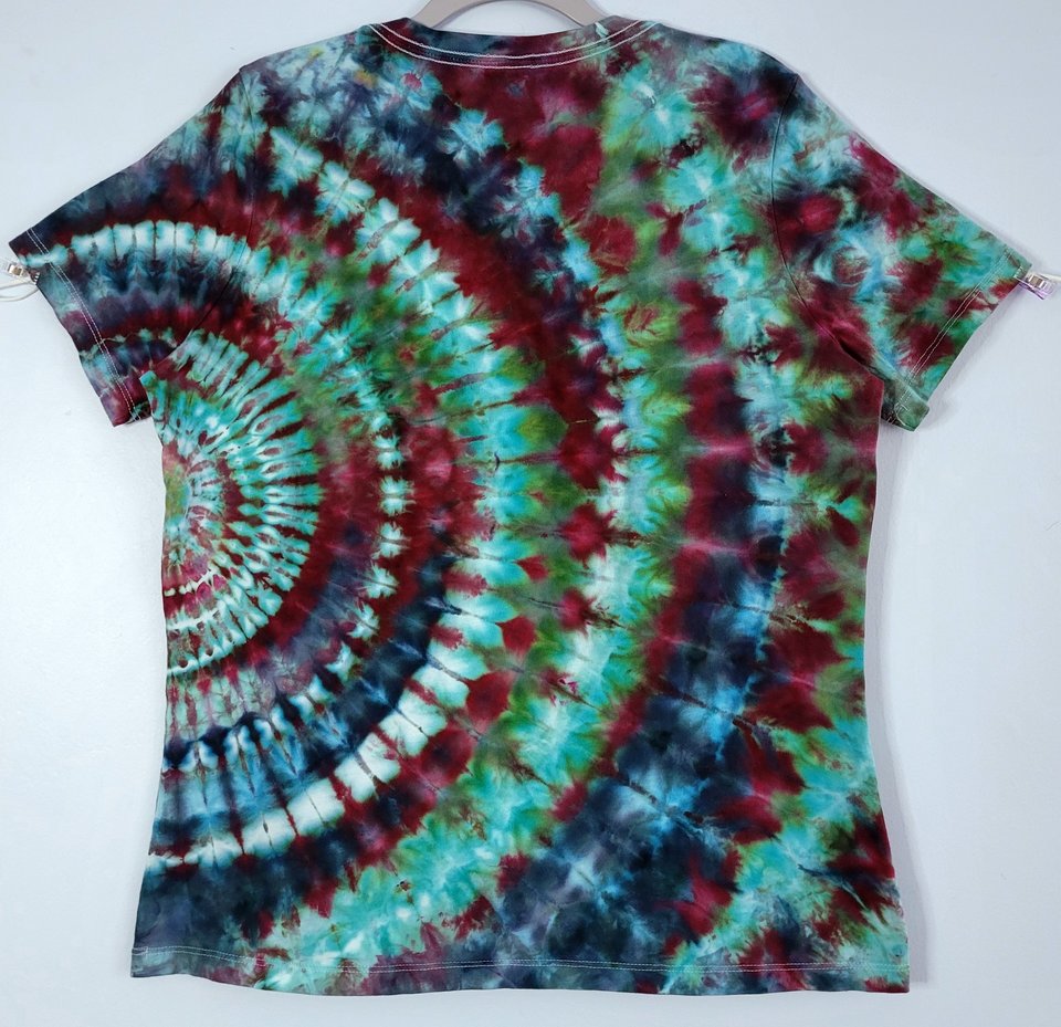 L Ladies T-shirt, Plum Radar Ripple