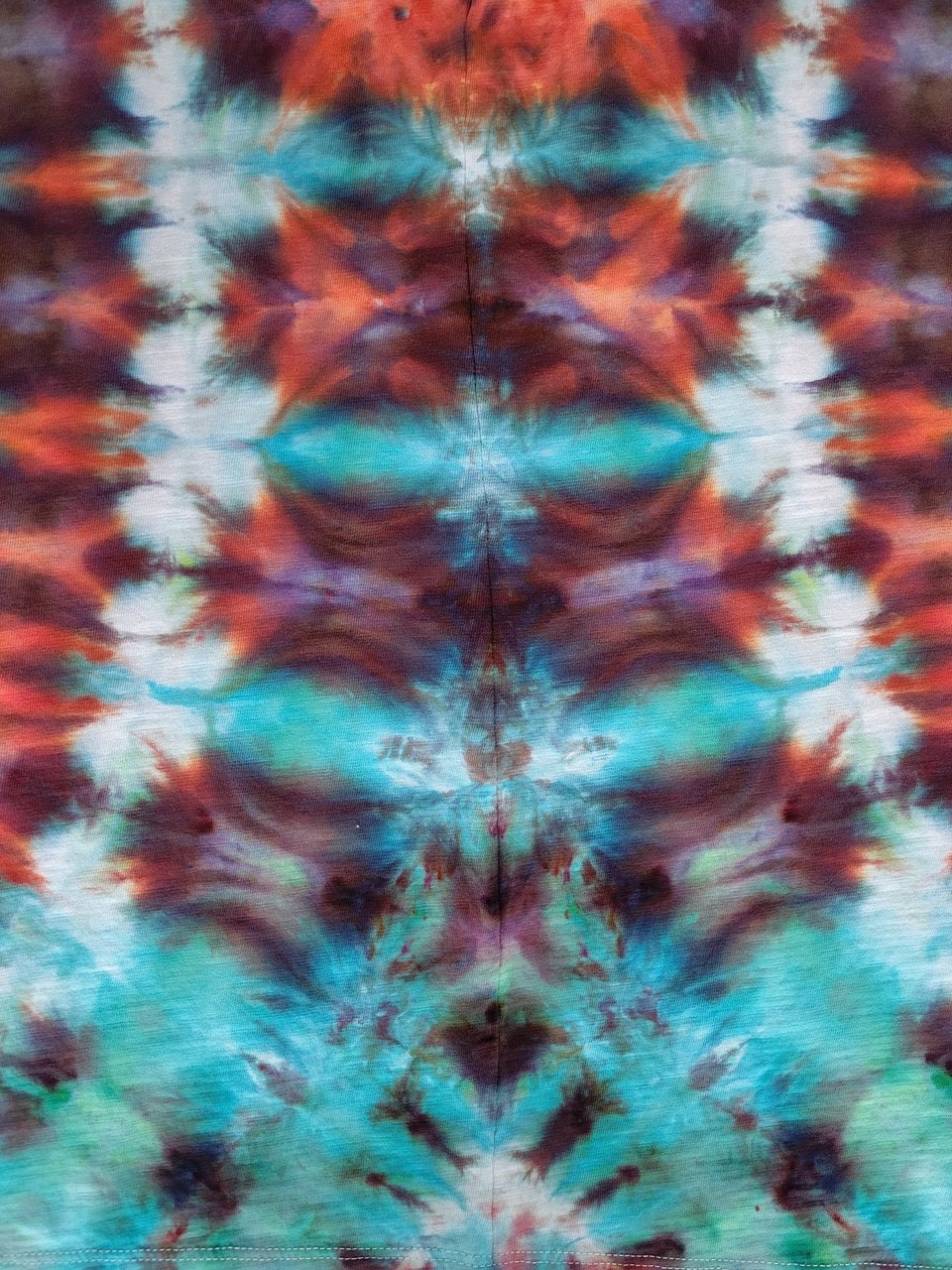 XL Tall V-Neck T,  Tropical Sunset