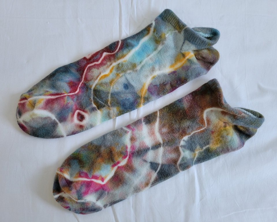 Footie Socks, Bamboo, Size 11-13, Stormy Geode