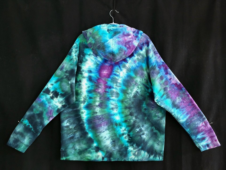 2X Hoodie, Peacock Ripple