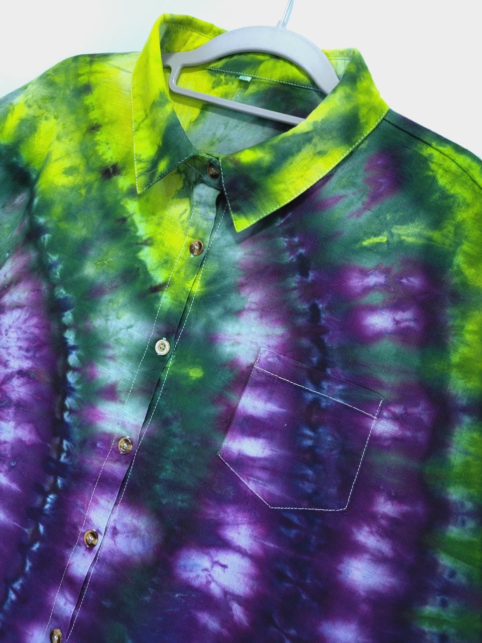 3X Linen Shirt, Limelight