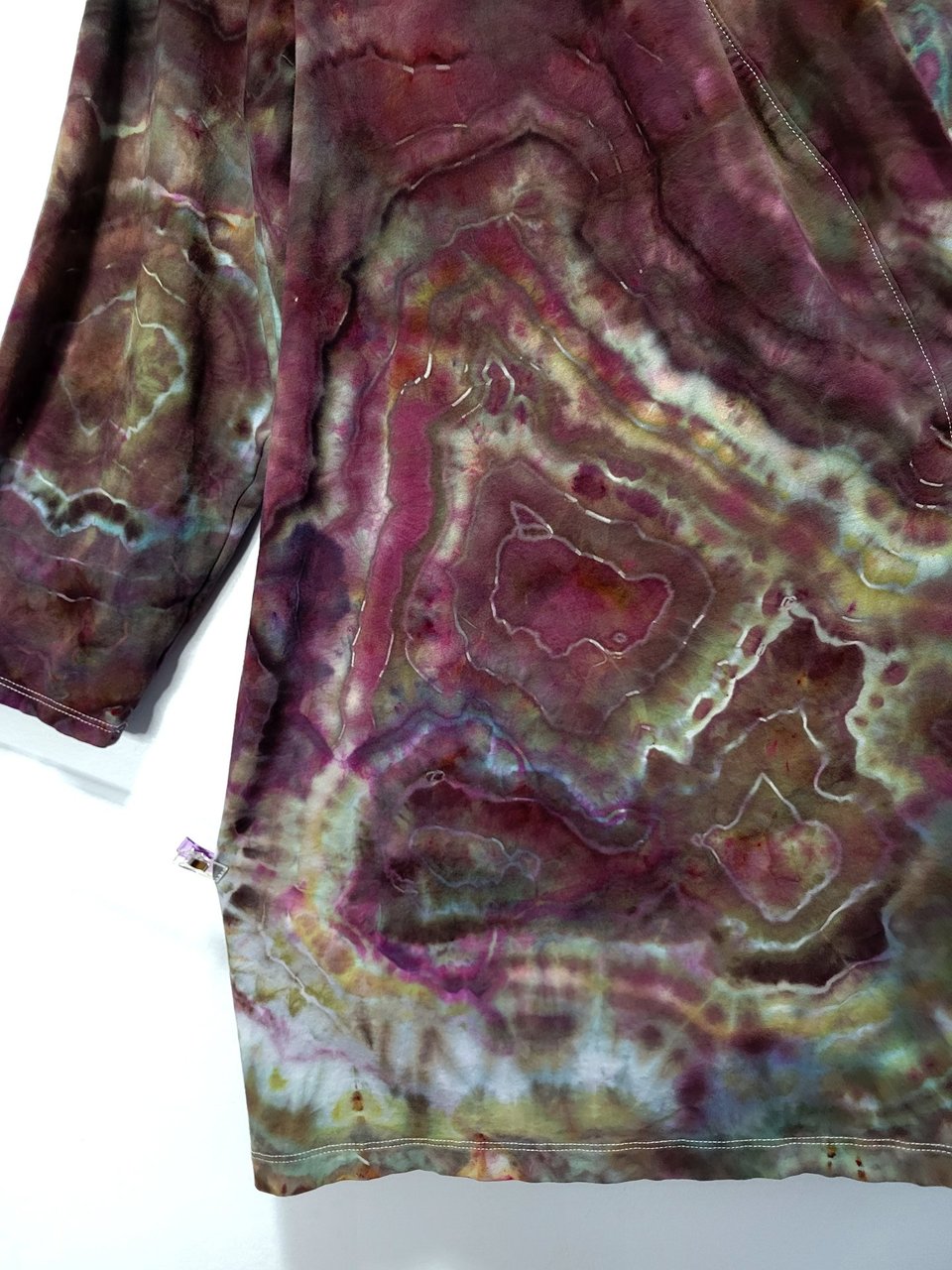 1x/2x Cardigan Robe, Plum Geode