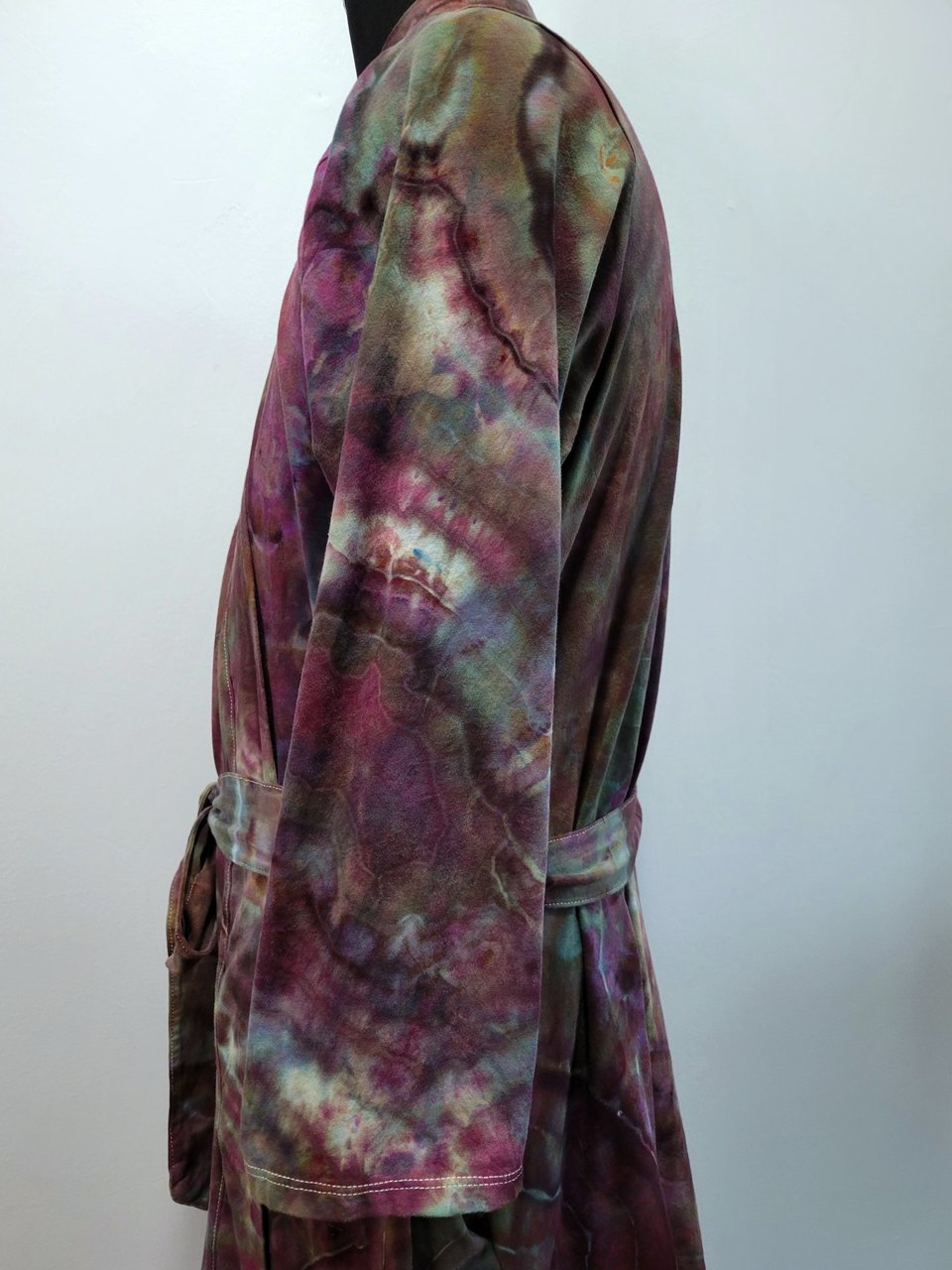 1x/2x Cardigan Robe, Plum Geode