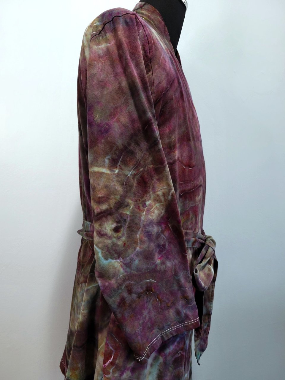 1x/2x Cardigan Robe, Plum Geode