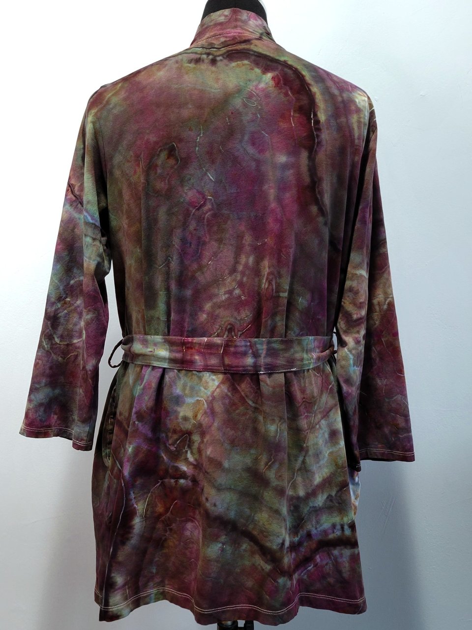 1x/2x Cardigan Robe, Plum Geode