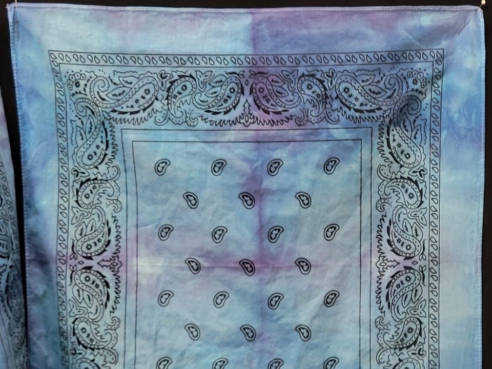 Set of Bandana Napkins, Blue Wash