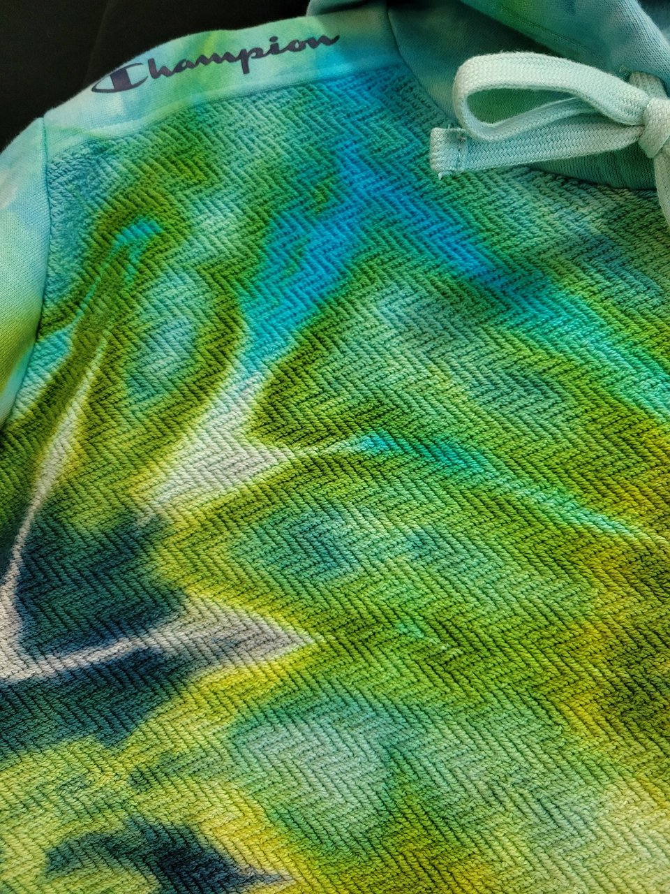 S Ladies Herringbone Hoodie, Sea Waves