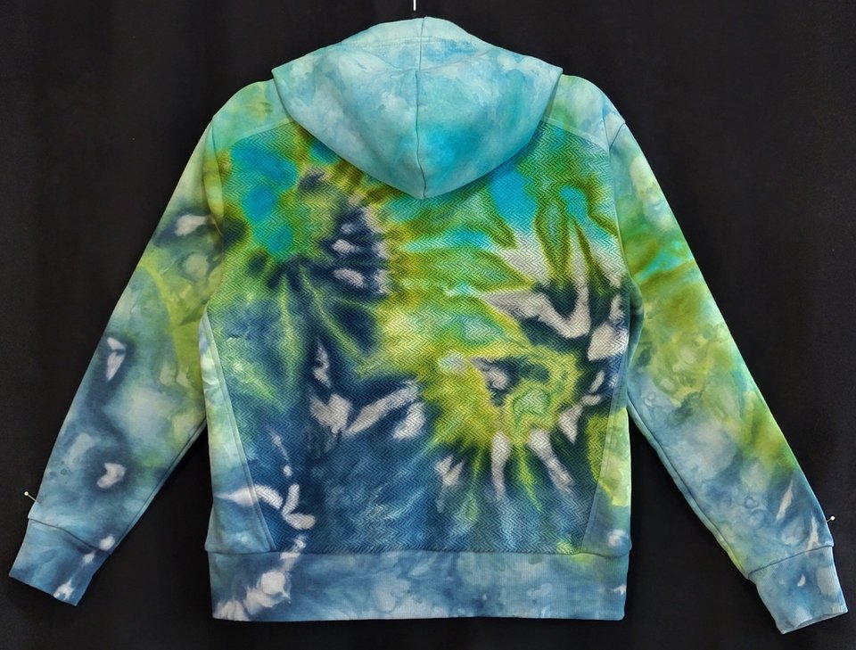 S Ladies Herringbone Hoodie, Sea Waves