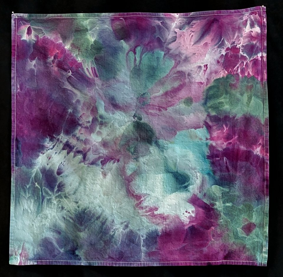 Kitchen Towel, Cool Tones Watercolor