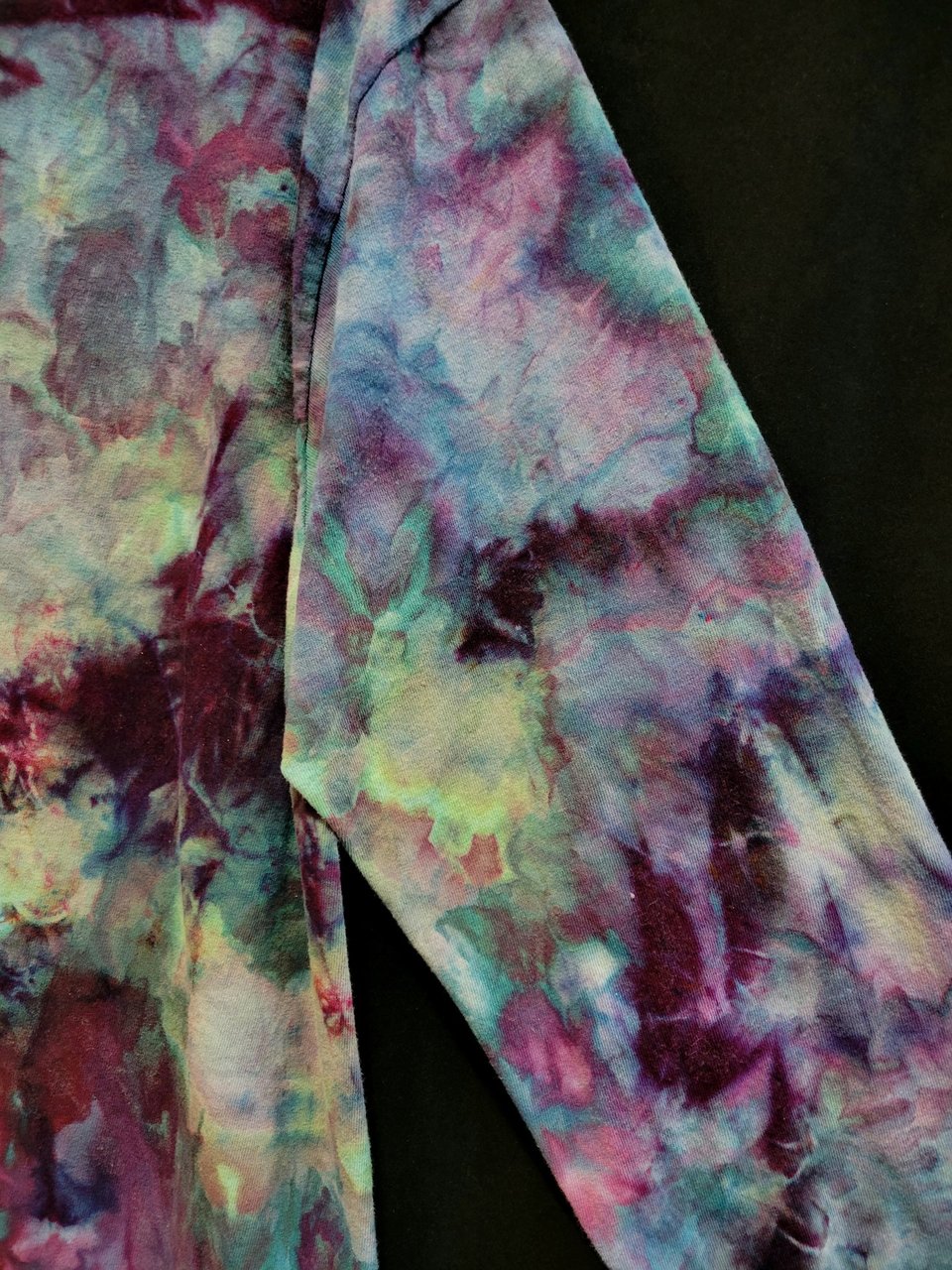 L Long Sleeve T-shirt, Plum & Teal