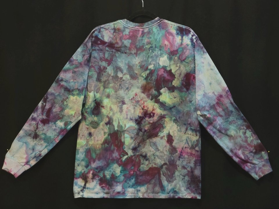 L Long Sleeve T-shirt, Plum & Teal