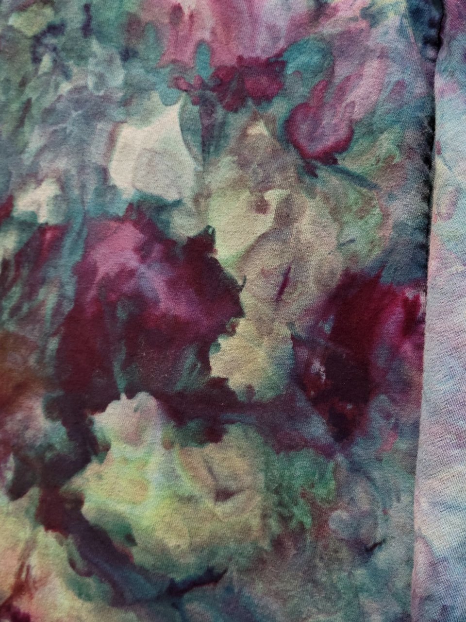 L Long Sleeve T-shirt, Plum & Teal