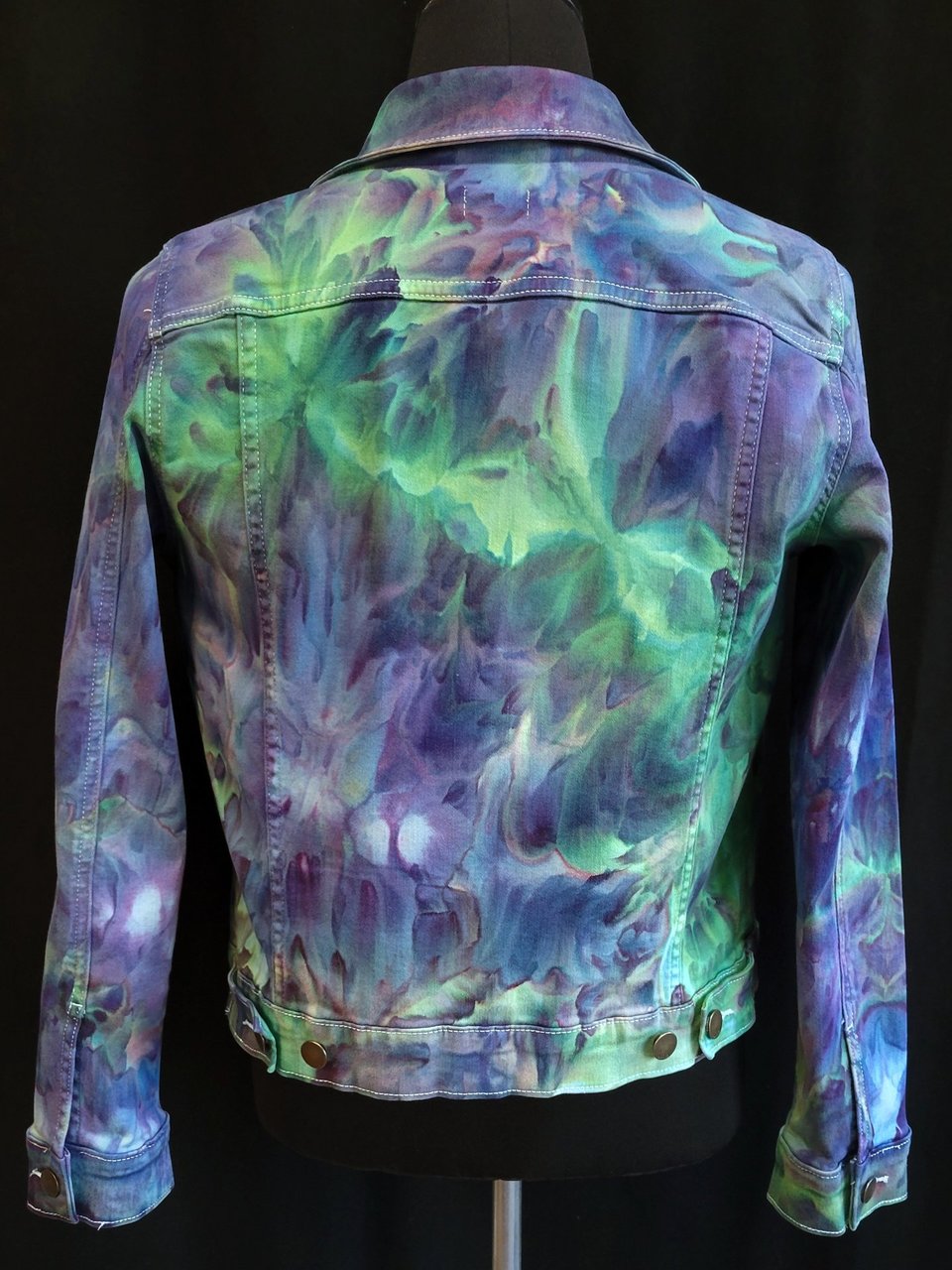 M Denim Jacket, Mind Bending Watercolor