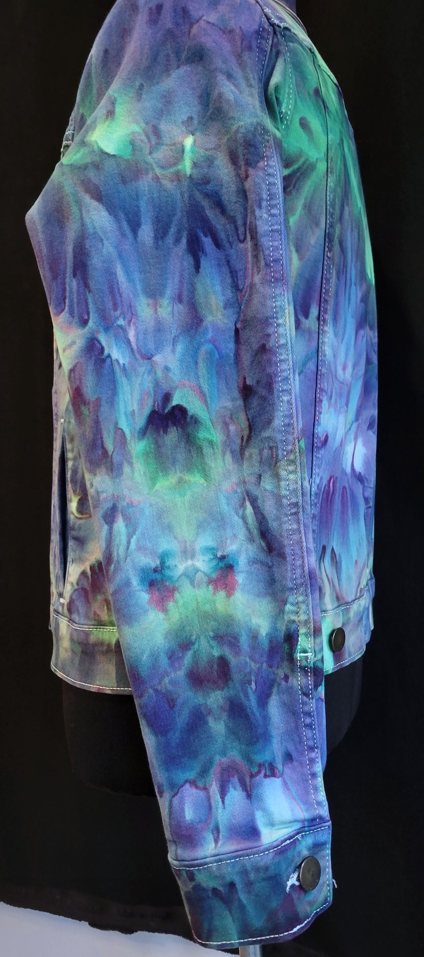 M Denim Jacket, Mind Bending Watercolor