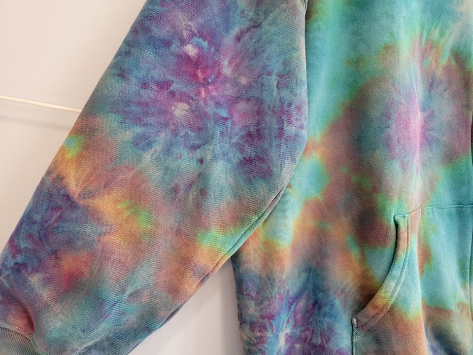 XL Tall Zip Up Hoodie, Mind Bending Clouds