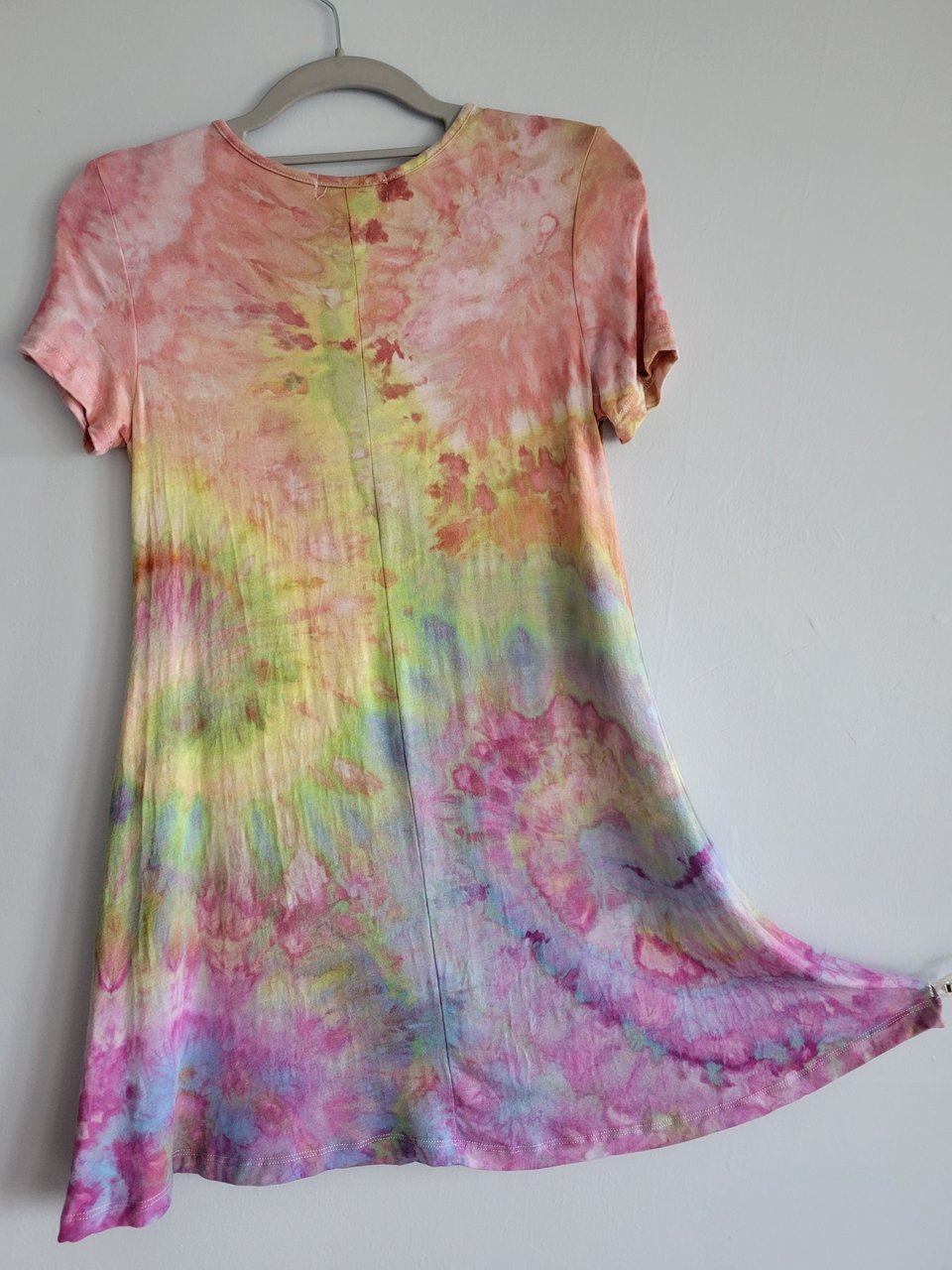 S Rayon Tunic, Pastel Swirls