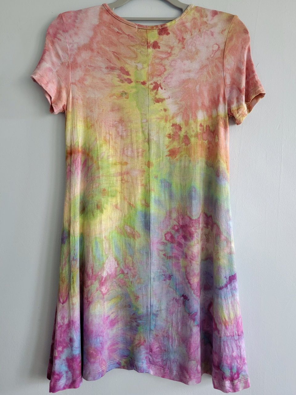 S Rayon Tunic, Pastel Swirls