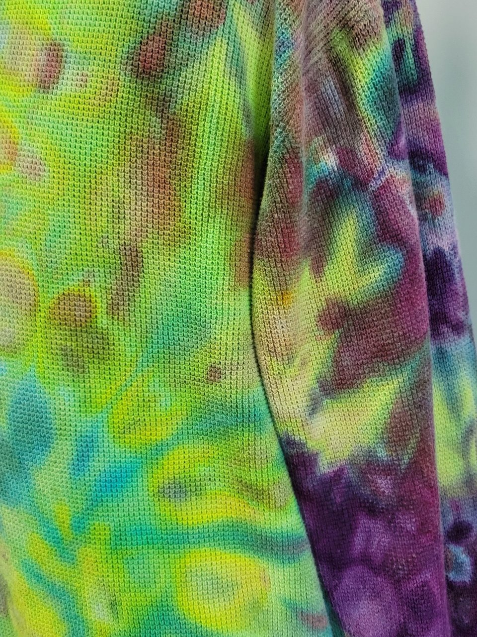 XXL Sweater Knit Hoodie, Crazy Swirls